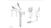 Meir ROUND Shower On Bracket